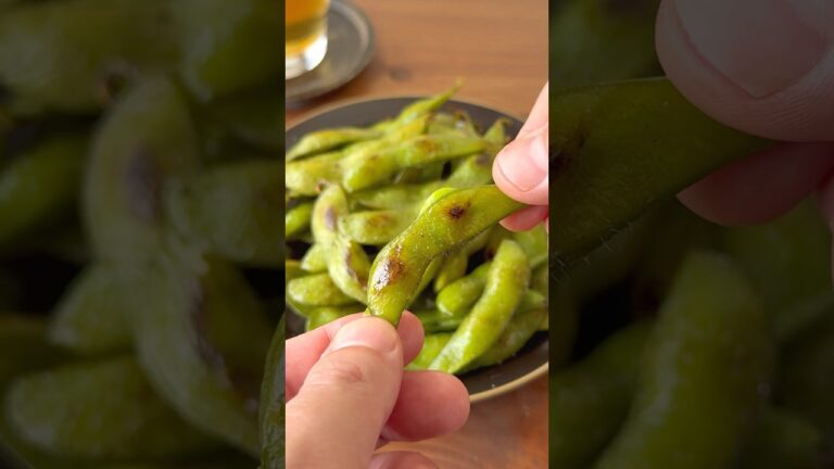 食べたらとまらない‼️悪魔的焼き枝豆🍻