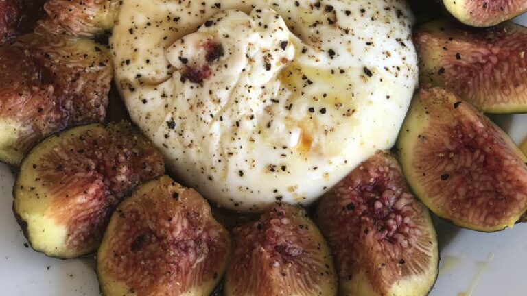 無花果とブラータ