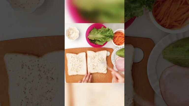 食パン1枚でサンドイッチ🥪