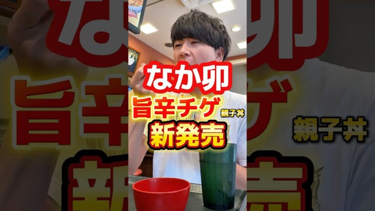 なか卯から期間限定"旨辛チゲ風親子丼"が新発売#グルメ #飯テロ #なか卯