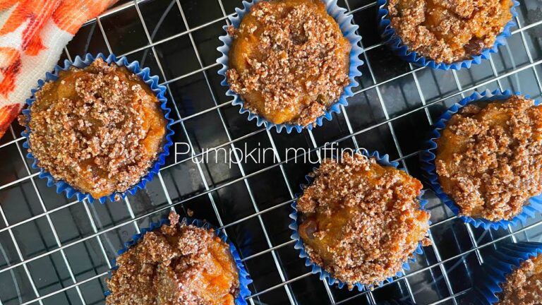 【Healthy pumpkin muffins🎃】グルテンフリー！白砂糖なし！乳製品なし！ヘルシーなパンプキンマフィン