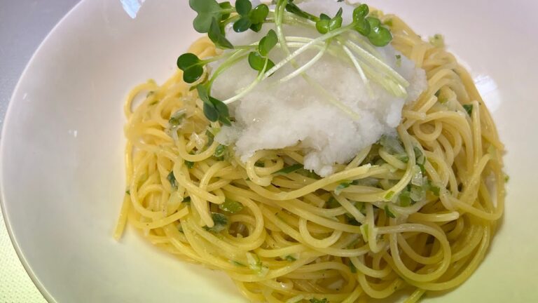 ーねぎと大根おろしのパスター　すっごく簡単、1分半でわかるレシピなので暇だったら見てくださいな