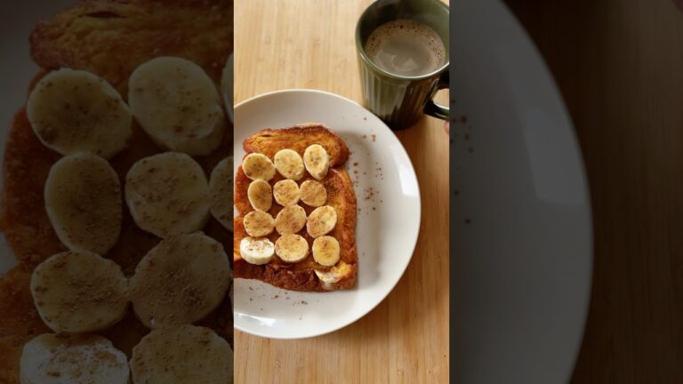 背徳モーニング！バナナフレンチトースト　#frenchtoast #フレンチトースト