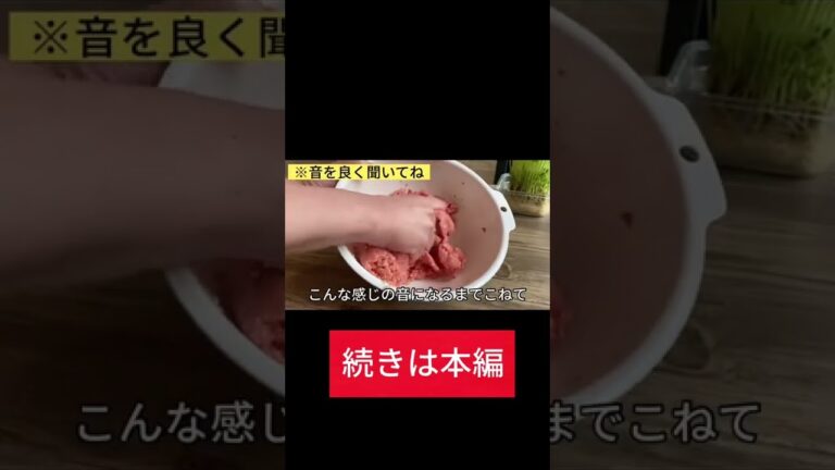 【ふっくら】一番ウマい！ケチャップソースハンバーグ #shorts