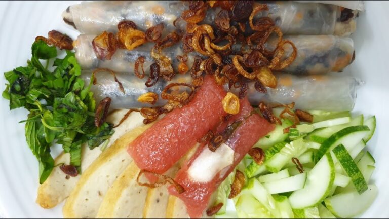 BÁNH CUỐN bằng Bánh tráng⎢ライスペーパーでベトナム蒸し春巻きバンクオンを作りましょう ⎢Vietnamese Steamed Rice Rolls by Rice paper