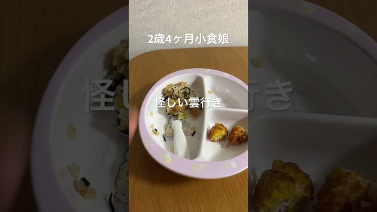 2歳4ヶ月小食娘の夕食#2歳 #2歳ご飯