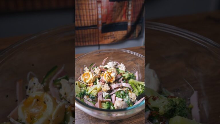 さ行が言えない薬味たっぷりささみとブロッコリーのサラダ #ダイエットレシピ #簡単レシピ