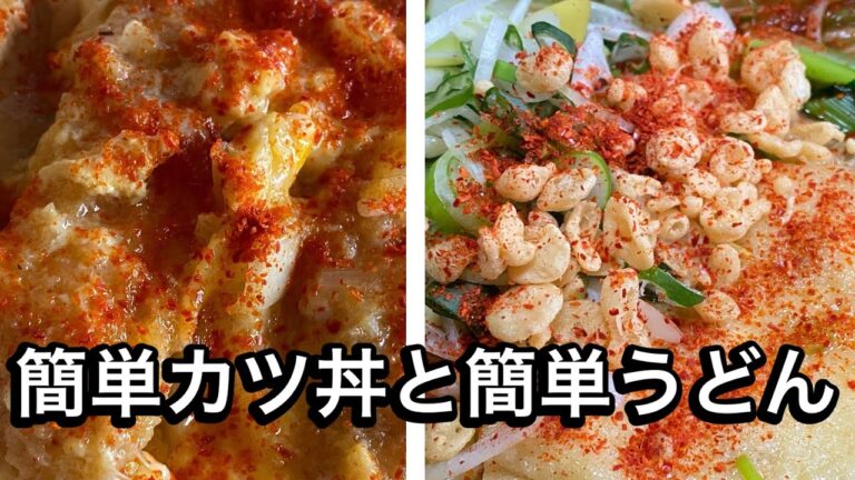 簡単カツ丼2人分、時短でうどん３人分！58歳無職オヤジの日常、