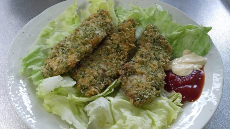 青のりの白身魚フライ