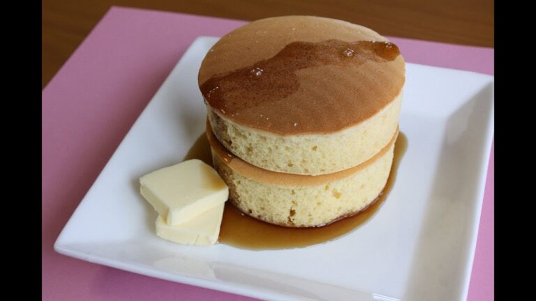分厚いパンケーキ！食べ応えのある厚さ4cm　How to Make Pancakes