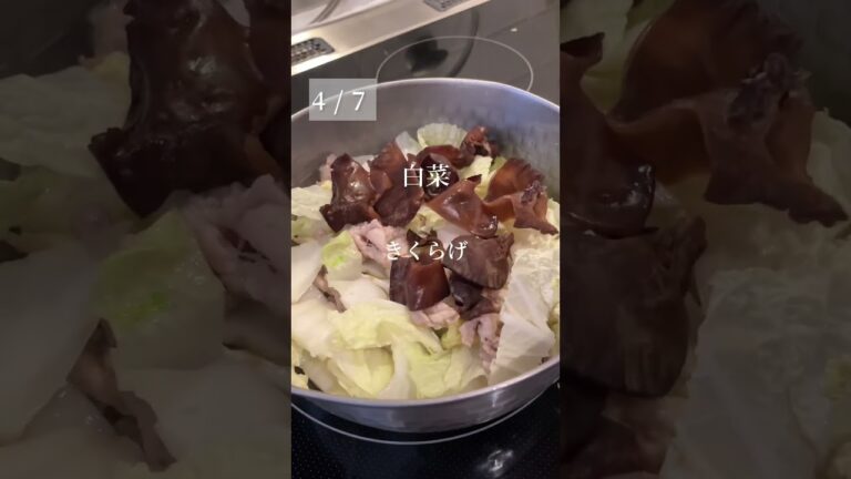 白菜と豚肉の食べる薬膳スープ#料理動画 #白菜 #スープ#食べ痩せ