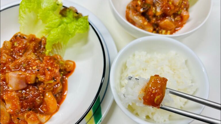 (13-5)韓味屋式イカ塩辛(오징어 젓갈) #cooking #塩辛 #イカチャンジャ