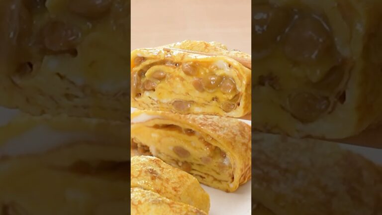 たまご醤油たれの納豆だし巻き卵【ミツカン公式】#納豆 #たまご醤油たれ #納豆レシピ#納豆アレンジ#納豆卵焼き　#たれだけたっぷり