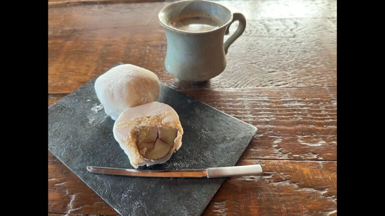 ５分で簡単！　栗のクリーム大福  　ライスペーパーを使って作るクリーム大福