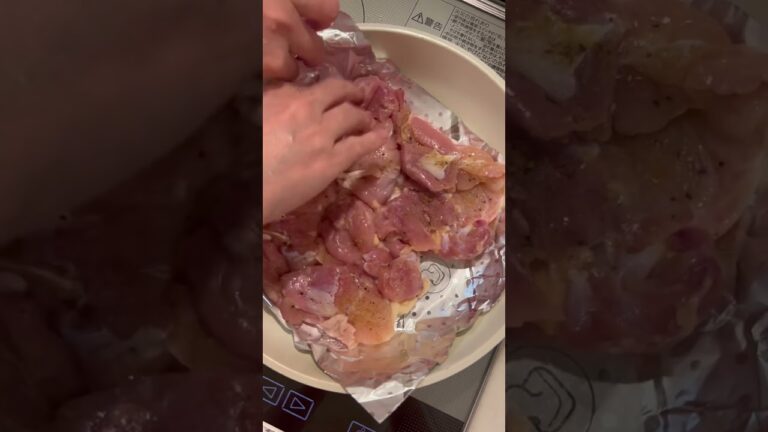 #フライパンで#チキンのハーブ焼き#オクラ納豆#HerbGrilledChicken#inFrypan