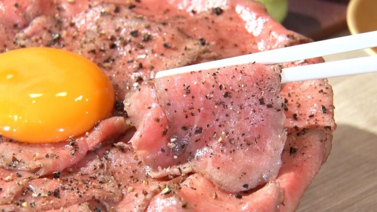 【新潟グルメ】 ビジュ最強！眼福…！新発田牛を贅沢使用した「ローストビーフ丼」【新発田市】