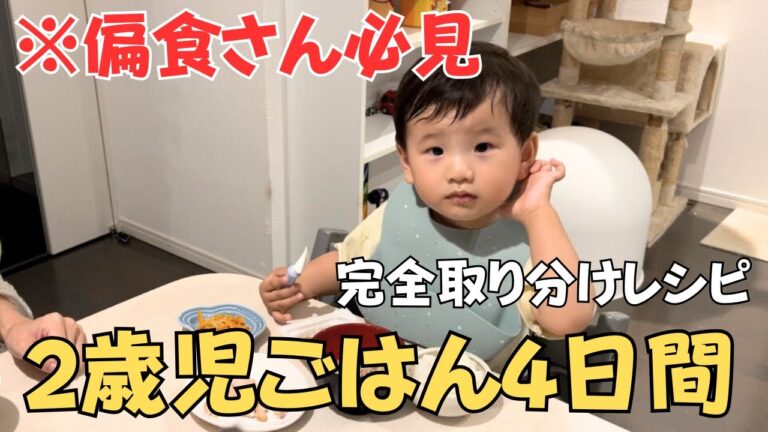 【偏食に悩む】まじで食べない2歳児の取り分けご飯レシピを4日間分紹介【簡単幼児食】