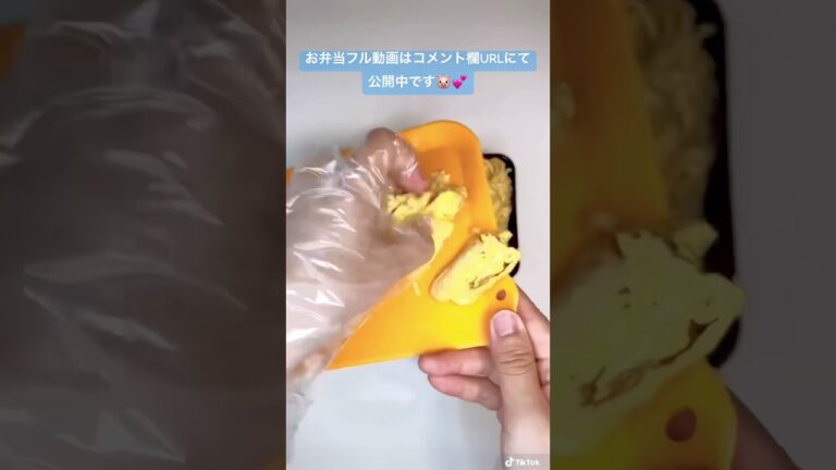 【TikTokでバズったお弁当シリーズ🍱】鰯の蒲焼弁当🐟我家では珍しいお魚の弁当です💕風が強くて怖いですが皆さん気を付けて出勤して下さい😎💕フル動画はコメント欄URLにて公開中です🥺✨