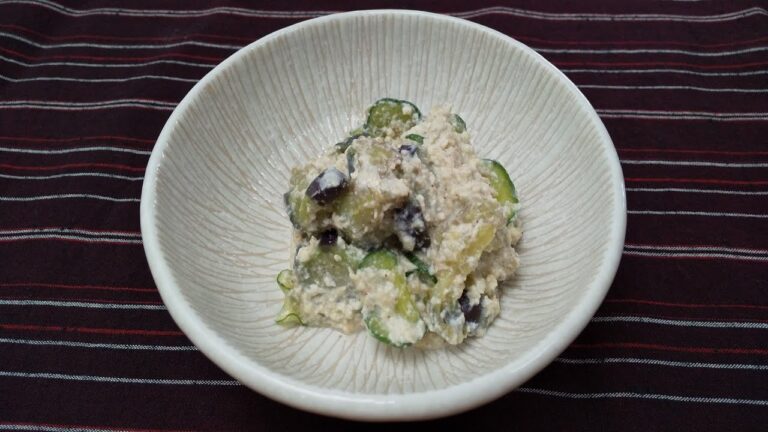 きゅうりとなすの白和え 2022.8.17放送