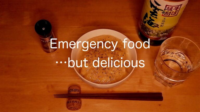 【非常食】加熱しない料理　”親子煮豆腐”