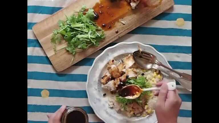 よだれ鶏と夏モロコシの香味ごはん。 | Easy Recipes 005