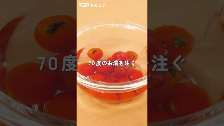 たったこれだけ！？ しわしわトマトの復活テク　#Shorts