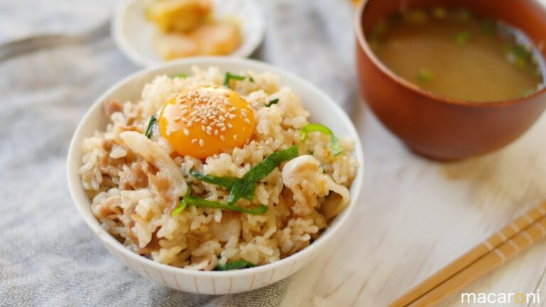 おかわりが止まらない！ スタミナ 満点 ニラ 豚 炊き込みご飯 のレシピ 作り方
