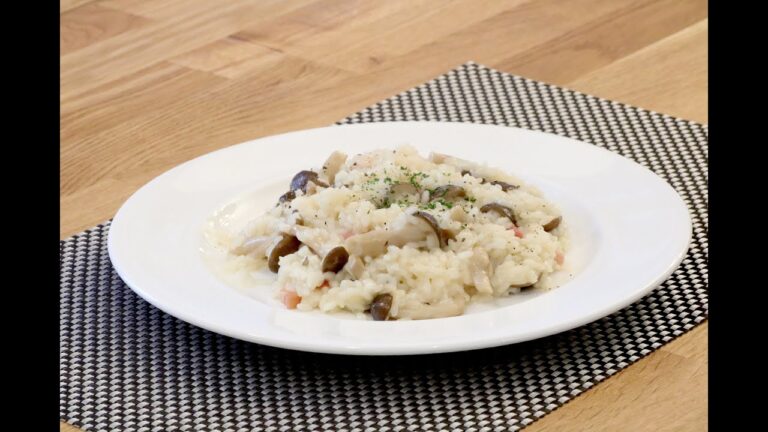 【イタリア料理】きのこ香る オイルベースリゾットの手料理レシピ動画