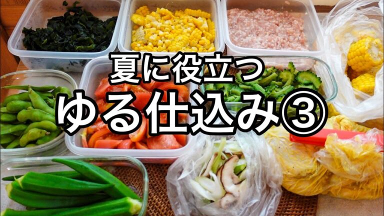 【夏の作り置き１０品】切る・茹でる・漬けるだけ！ゆる仕込みで楽する夏のごはん作り