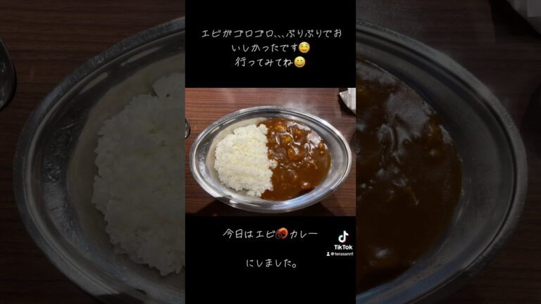 カレーのちからに連れて行ってもらいました。#カレーのちから#エビカレー#おいしい#北海道#旭川市エビカレーを食べました。とてもおいしいので行ってみてくださいね。