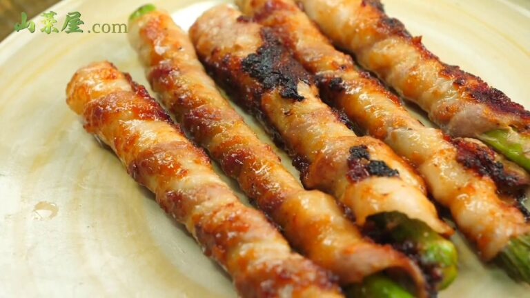 【山菜料理】うどの肉巻き