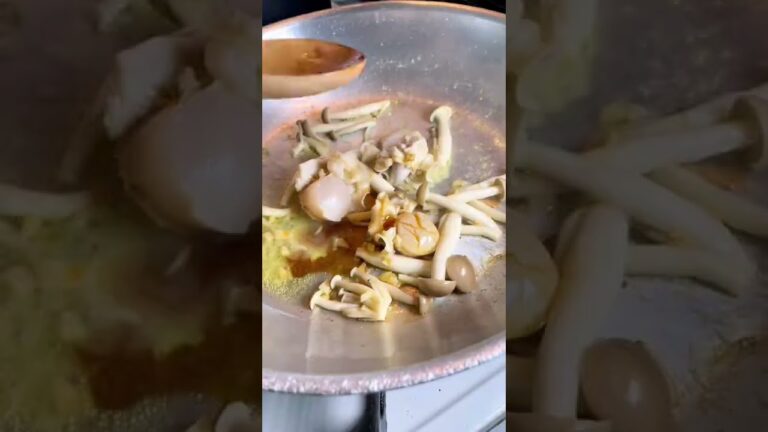 ホタテとしめじの麺つゆバター🍝美味しくない訳がない😂#パスタ