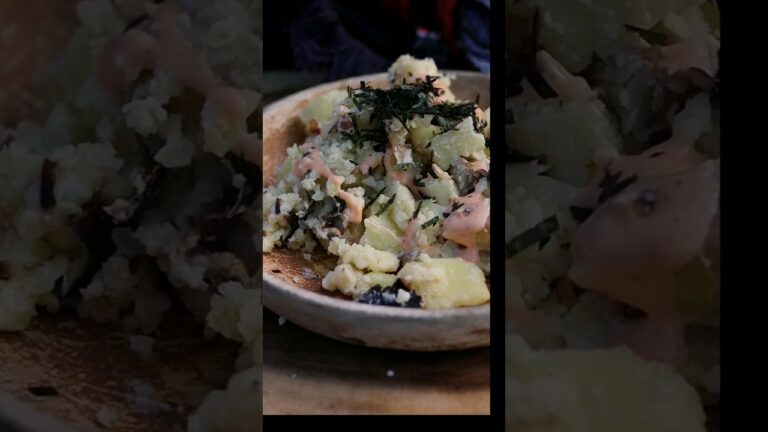 炭火焼きじゃがいもの明太ポテトサラダ!! #炭火 #ポテサラ #明太子