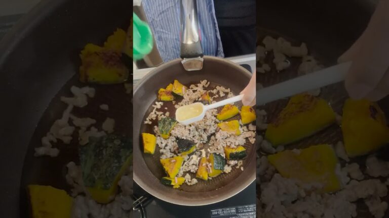 【体大事に】かぼちゃのそぼろあんの作り方 | 時短・節約レシピ#shorts