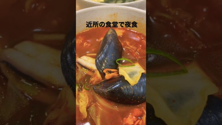路地裏の食堂#韓国旅行 #江南駅#ちゃんぽん#マンドゥトックスープ#夜食 #韓国料理