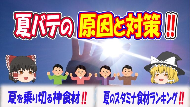 暑い夏に食べたいスタミナ食材ランキング‼【ゆっくり解説】