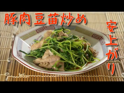 【おつまみレシピ】豚肉豆苗炒め　簡単＆安い＆美味しい節約料理