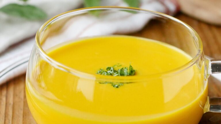 【かぼちゃの冷製スープ】生クリームいらず！牛乳を使ってお手軽に♪