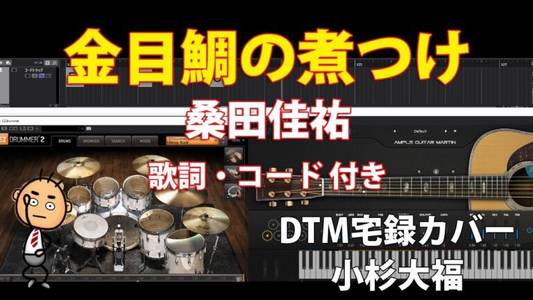 カバー133『金目鯛の煮つけ/桑田佳祐』歌詞・コード付き 小杉大福