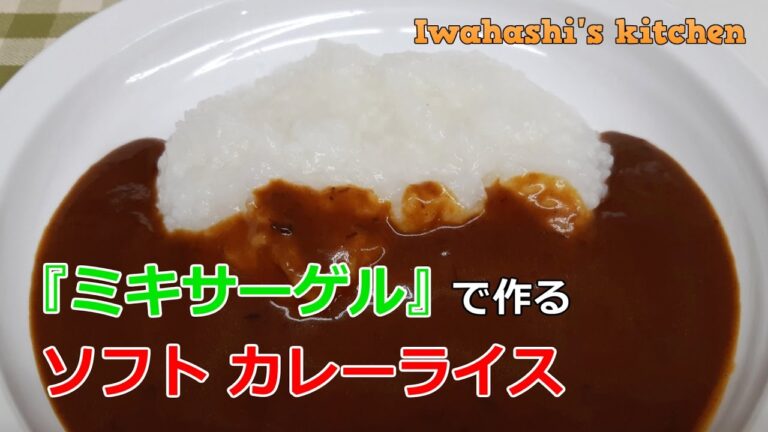 【カレーはそのまま？】『ミキサーゲル』で作る『ソフト カレーライス』【Iwahashi's Kitchen】