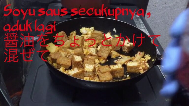 Cara membuat tahu goreng rasa kimchi bersama Wayan gegoxキムチ厚揚げ炒め