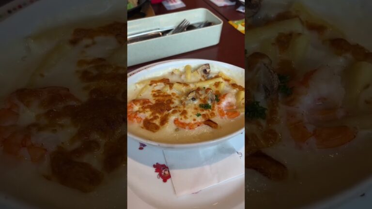 海老とチキンのマカロングラタン　#神戸アンパンこどもミュージアムの不二家