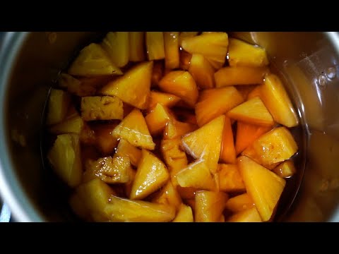 🍍台湾パイナップルでシロップ漬けを作ってみた　【絶品】