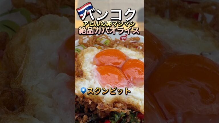 【えちえちな見た目】🇹🇭タイ料理ガパオライスは外せない！#タイ #タイ旅行 #バンコク #グルメ