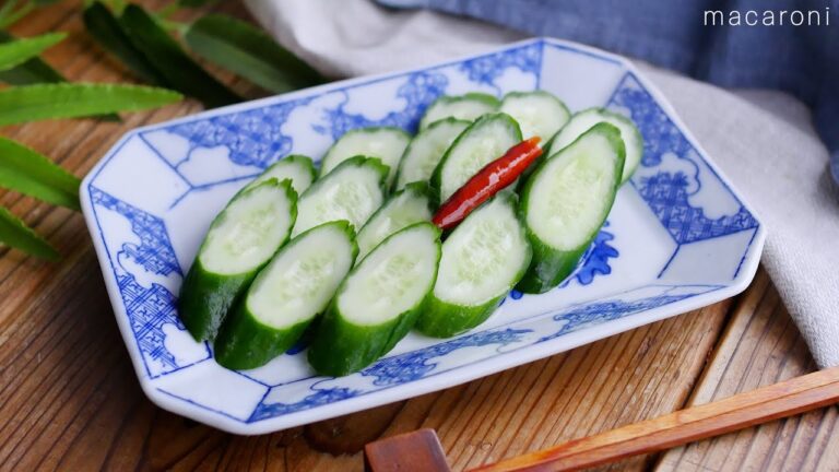 【きゅうりの焼酎漬け】焼酎でさっぱり!常備菜やおつまみにもぴったり♪