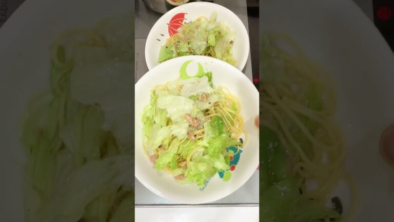 レタスとツナの簡単パスタ！