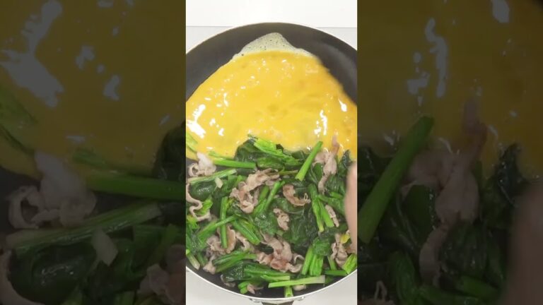 豚肉とほうれん草のとろたまバタぽん炒めの作り方【ミツカン公式】