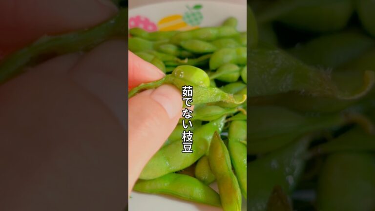 水から5分！はやい！簡単！節電！枝豆の食べ方　#shortsvideo #ライフハック #lifehack #枝豆#裏ワザ