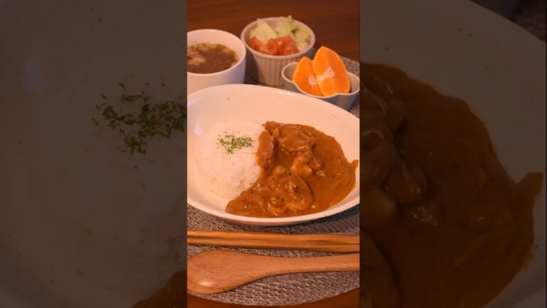 【自炊】SNSで話題のこくまろバターチキンカレー作ってみた！ #西園寺メアリ #vtuber #shorts #cooking #curry