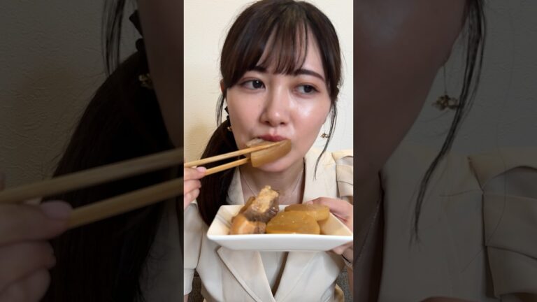 身体の中に豚角煮入れてあげてみた #Shorts